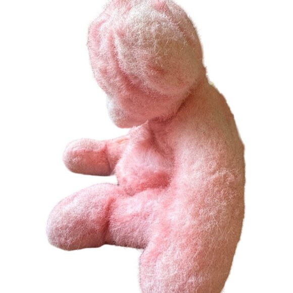 Vintage A&A SABLE Teddy Bear Frosted Pink Soft Realistic Fur 12in Plush Rare - Picture 3 of 7